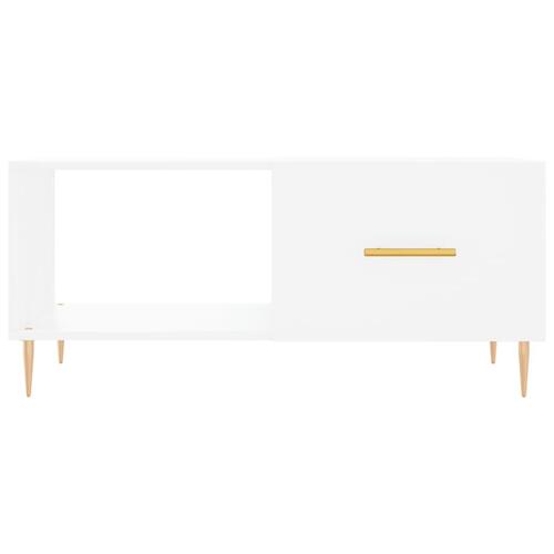 Sofabord 90x50x40 cm konstrueret træ hvid