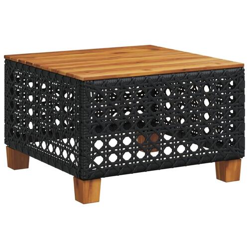 Sofasæt til haven 11 dele med hynder polyrattan sort