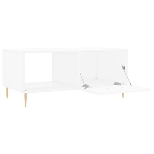 Sofabord 90x50x40 cm konstrueret træ hvid