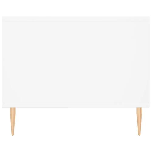 Sofabord 90x50x40 cm konstrueret træ hvid