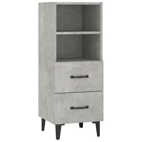 Skænk 34,5x34x90 cm konstrueret træ betongrå