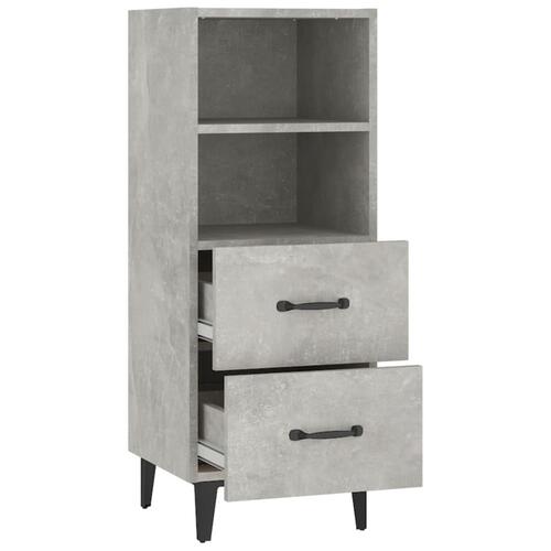 Skænk 34,5x34x90 cm konstrueret træ betongrå