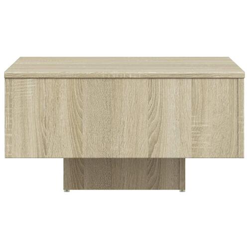 Sofabord 60x60x31,5 cm konstrueret træ sonoma-eg