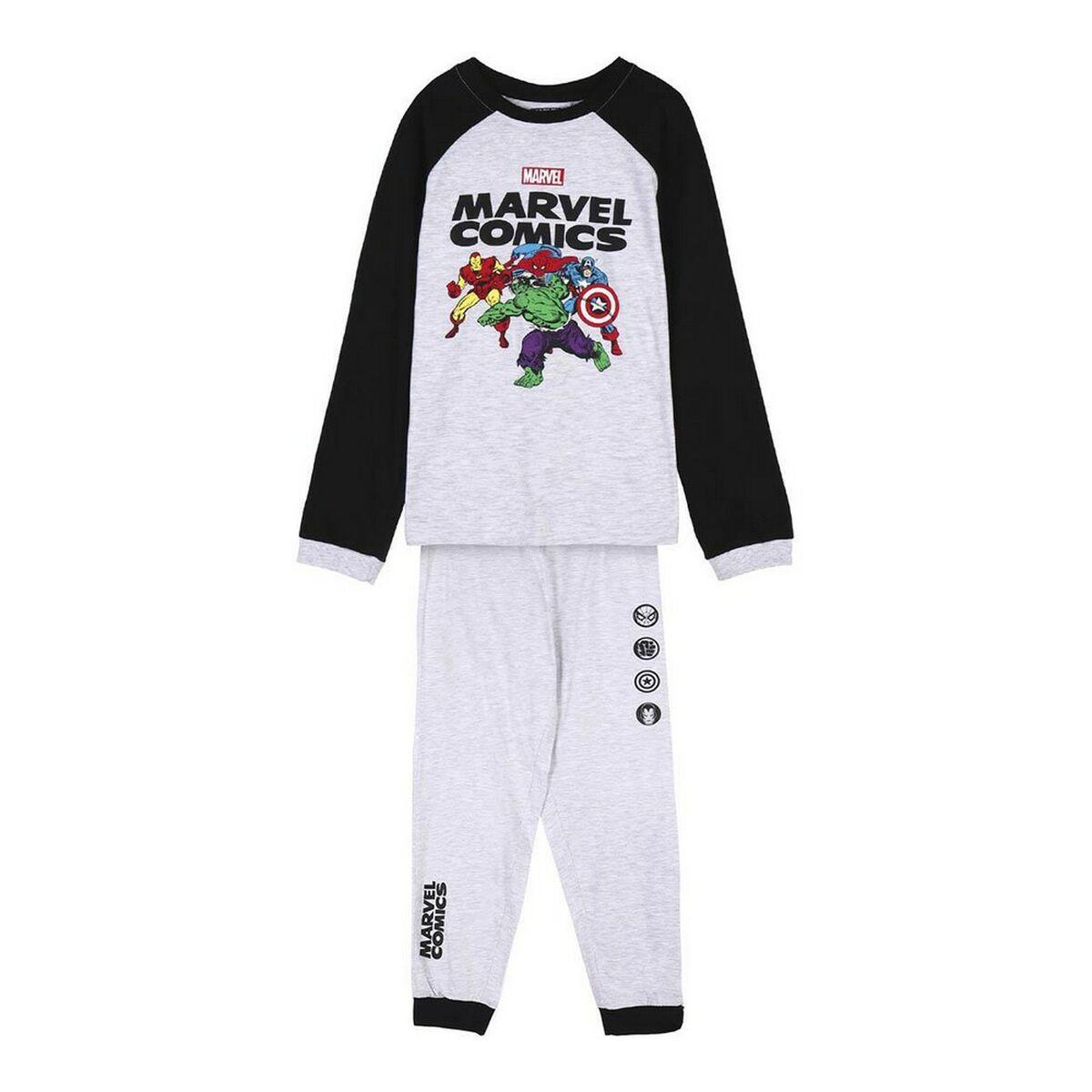 Nattøj Børns Marvel Grå 7 år