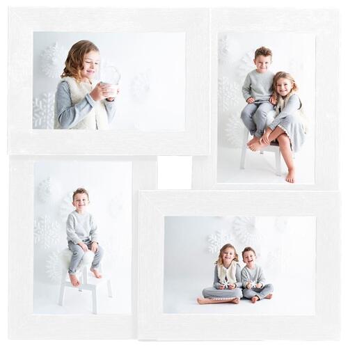 Billedramme til 4x(13x18 cm) billeder MDF hvid