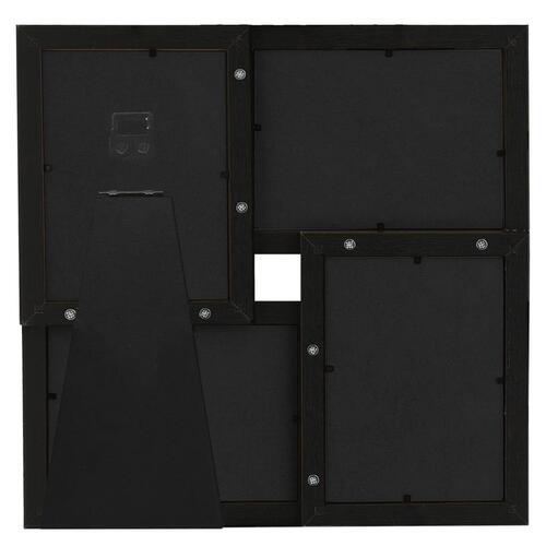 Billedramme til 4x(10x15 cm) billeder MDF sort