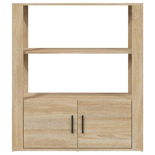 Skænk 80x30x90 cm konstrueret træ sonoma-eg