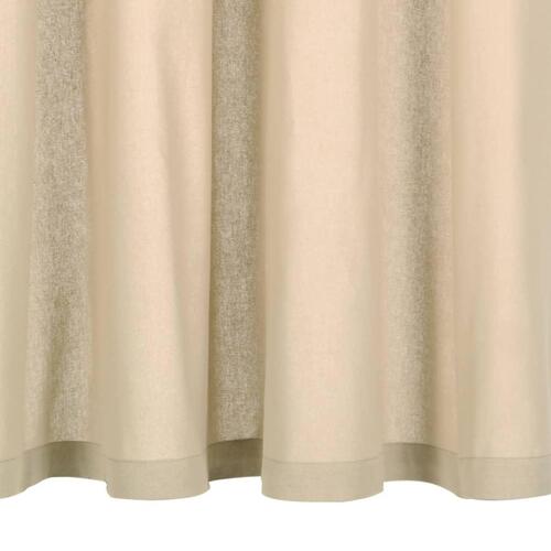 Gardiner med metalringe 2 stk. 140 x 175 cm bomuld beige