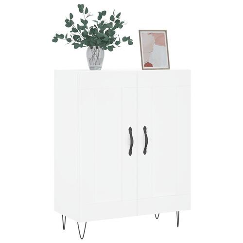 Skænk 69,5x34x90 cm konstrueret træ hvid