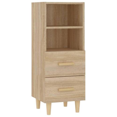 Skænk 34,5x34x90 cm konstrueret træ sonoma-eg