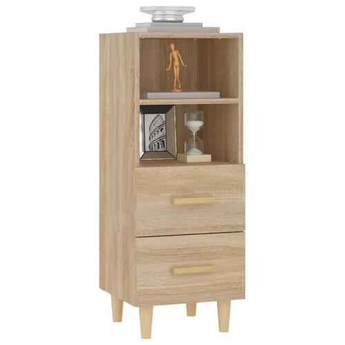 Skænk 34,5x34x90 cm konstrueret træ sonoma-eg