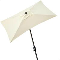Parasol Aktive 200 x 235 x 120 cm Aluminium Flødefarvet