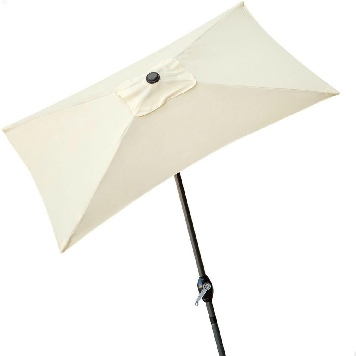 Parasol Aktive 200 x 235 x 120 cm Aluminium Flødefarvet
