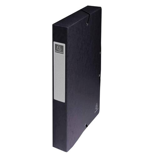 Exacompta elastikmapper 8 stk. A4 40 mm trykplade blank