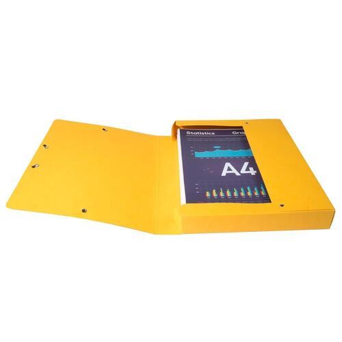 Exacompta elastikmapper 8 stk. A4 40 mm trykplade blank