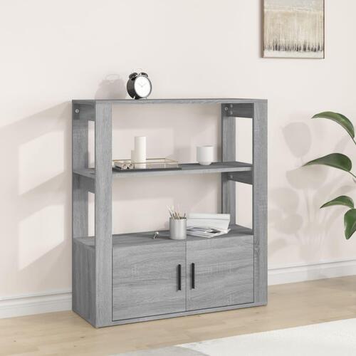 Skænk 80x30x90 cm konstrueret træ grå sonoma-eg