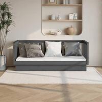 Daybed 90x190 cm massivt fyrretræ grå
