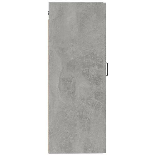Vægskab 35x34x90 cm konstrueret træ betongrå