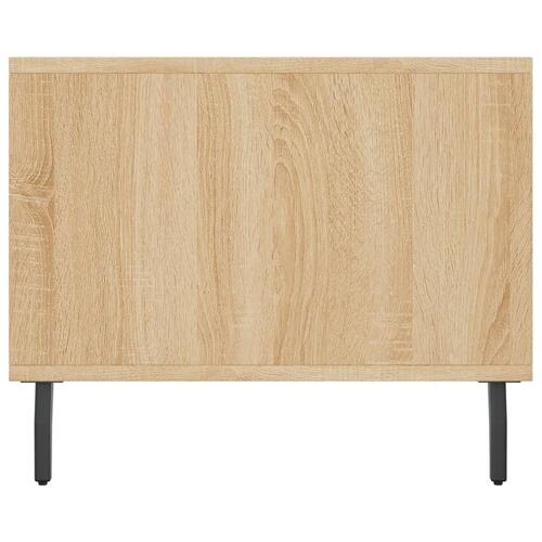 Sofabord 90x50x40 cm konstrueret træ sonoma-eg
