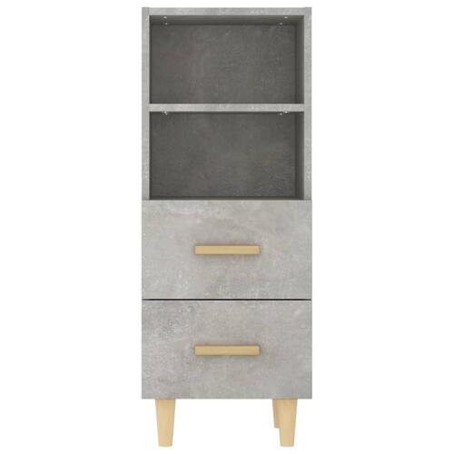 Skænk 34,5x34x90 cm konstrueret træ betongrå