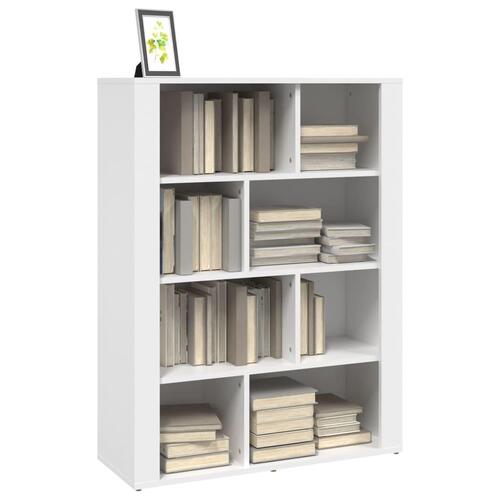Skænk 80x30x106 cm konstrueret træ hvid
