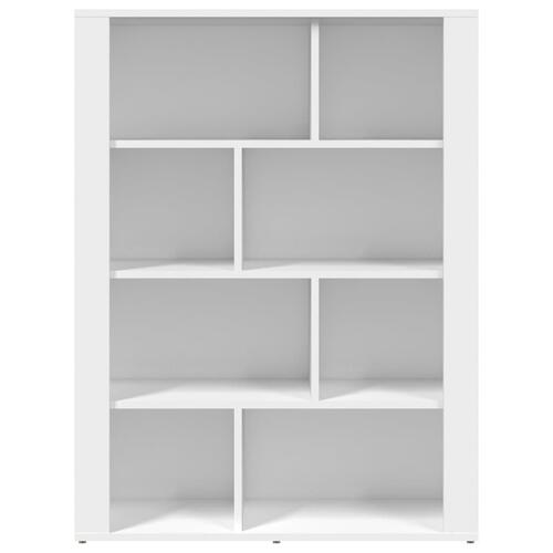 Skænk 80x30x106 cm konstrueret træ hvid