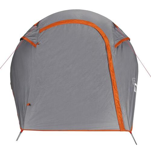 2-personers campingtelt vandafvisende grå og orange