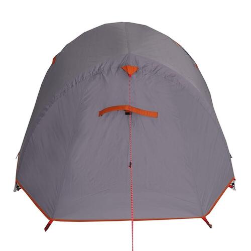 2-personers campingtelt vandafvisende grå og orange