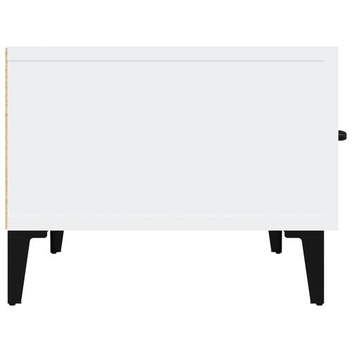 Tv-bord 150x34,5x30 cm konstrueret træ hvid