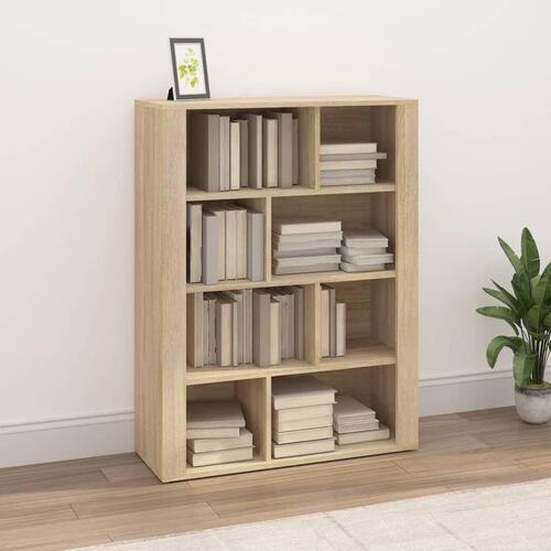 Skænk 80x30x106 cm konstrueret træ sonoma-eg