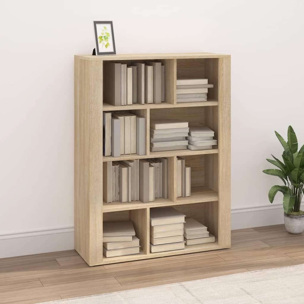 Skænk 80x30x106 cm konstrueret træ sonoma-eg