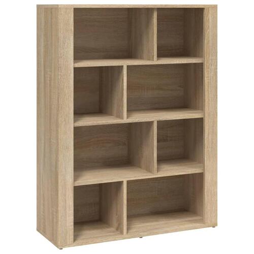 Skænk 80x30x106 cm konstrueret træ sonoma-eg