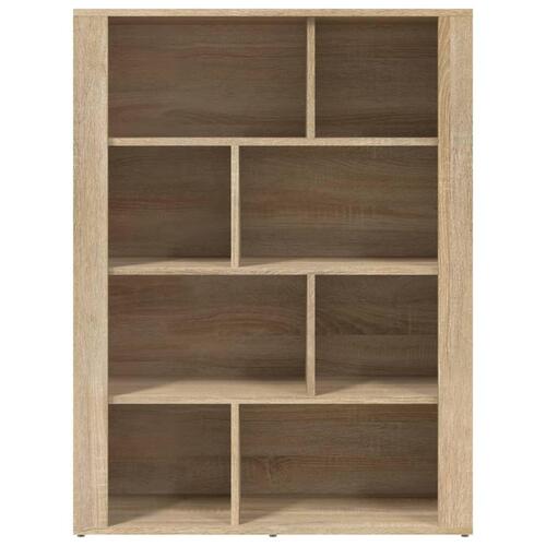 Skænk 80x30x106 cm konstrueret træ sonoma-eg