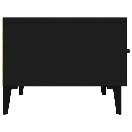 Tv-bord 150x34,5x30 cm konstrueret træ sort