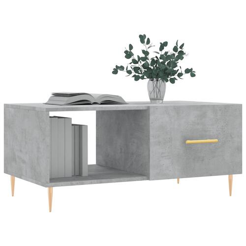 Sofabord 90x50x40 cm konstrueret træ betongrå