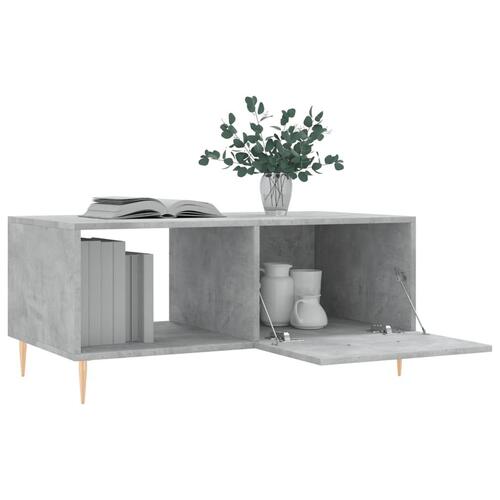Sofabord 90x50x40 cm konstrueret træ betongrå