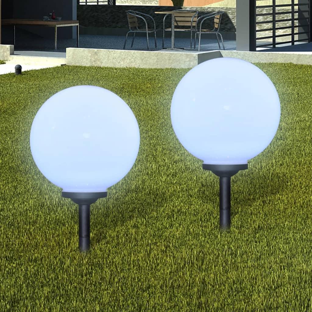 Udendørslamper 2 stk. LED 30 cm med jordspyd