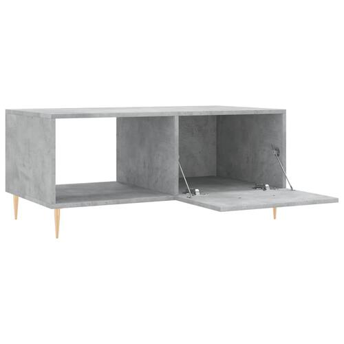 Sofabord 90x50x40 cm konstrueret træ betongrå