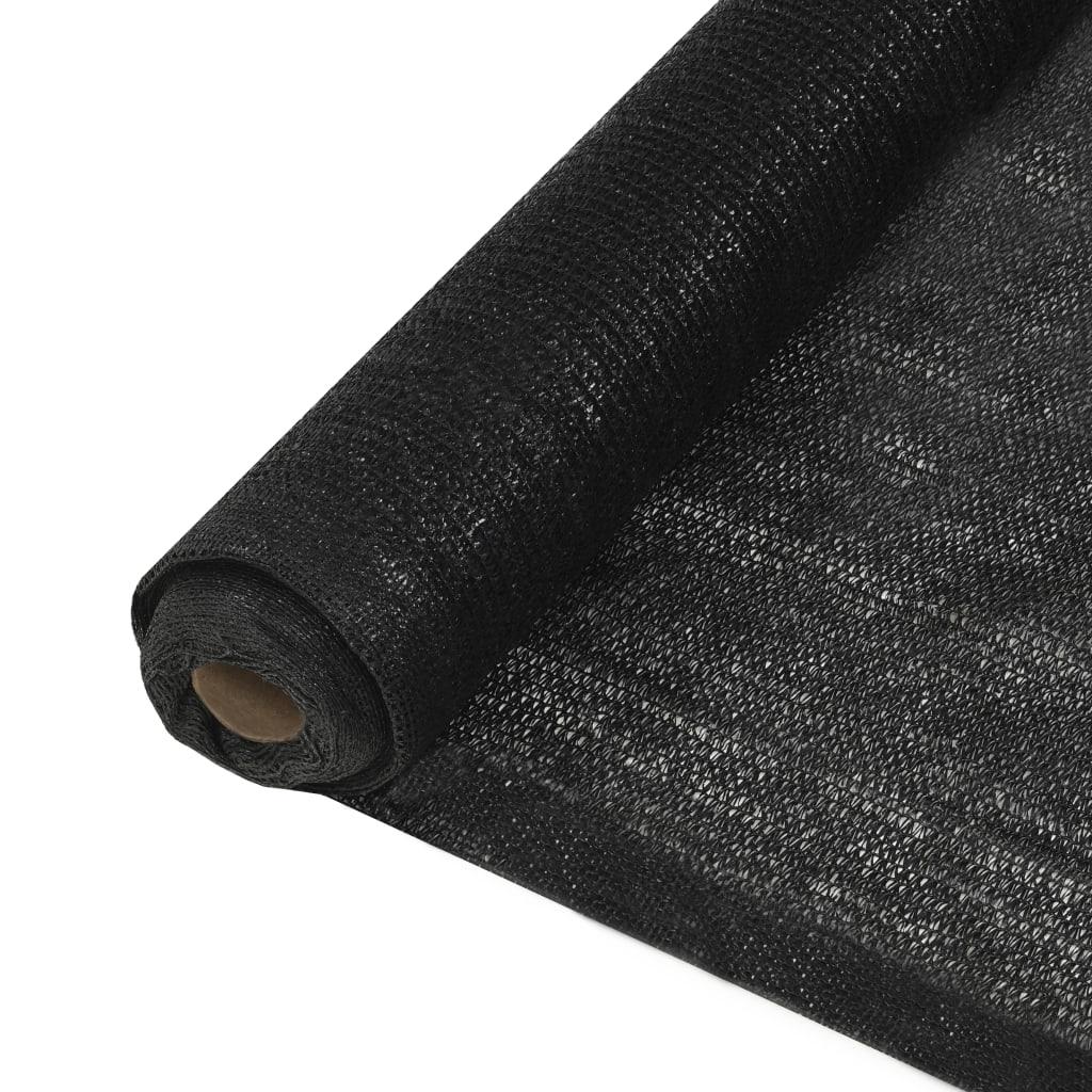 Afskærmning 1,5x50 m 150 g/m² HDPE sort