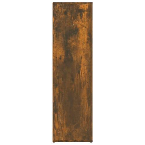 Skænk 80x30x106 cm konstrueret træ røget egetræsfarve