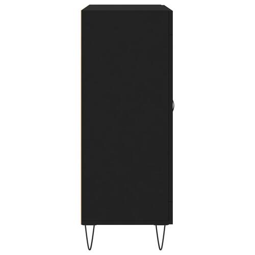 Skænk 69,5x34x90 cm konstrueret træ sort