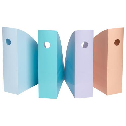 Exacompta tidsskriftholdere 4 stk. Mag-Cube pastelfarver