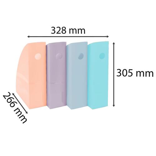 Exacompta tidsskriftholdere 4 stk. Mag-Cube pastelfarver