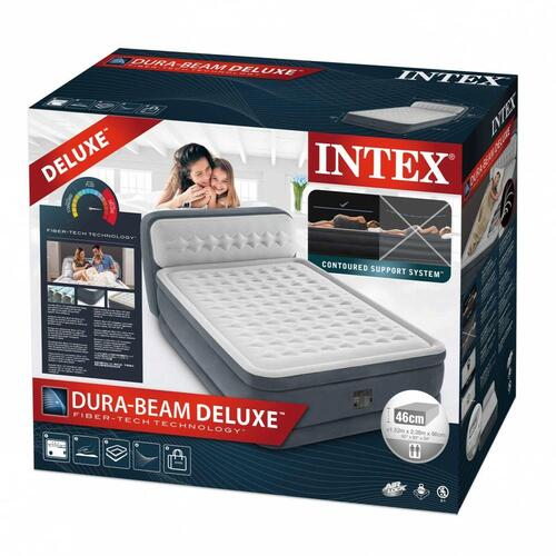 Oppustelig madras Intex Beam Deluxe Ultra Plush 152 x 46 x 236 cm