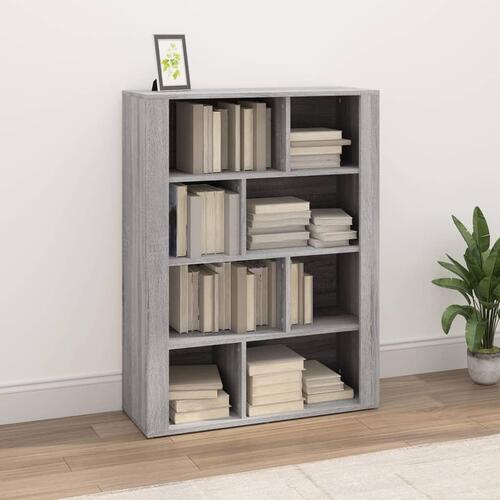 Skænk 80x30x106 cm konstrueret træ grå sonoma-eg