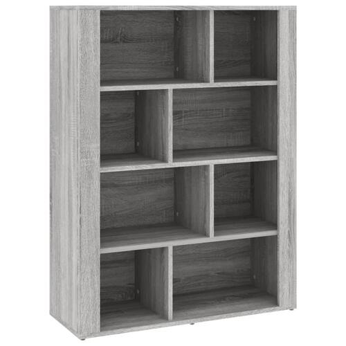 Skænk 80x30x106 cm konstrueret træ grå sonoma-eg