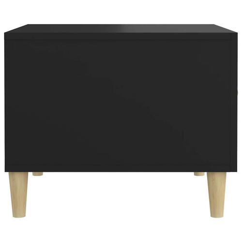 Sofabord 50x50x40 cm konstrueret træ sort