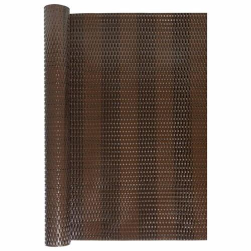 Altanafskærmning 300x80 cm polyrattan brun og sort