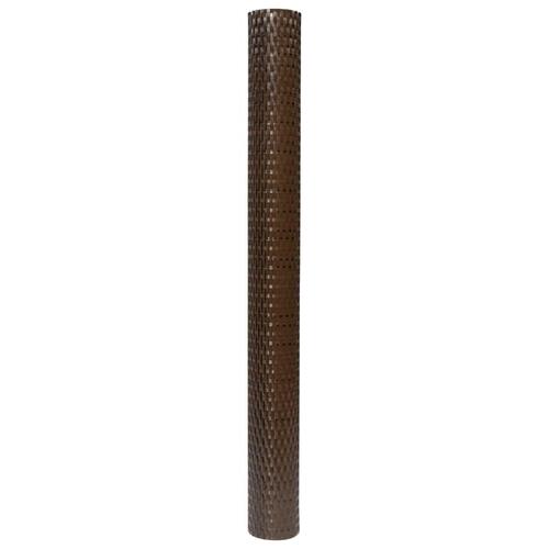Altanafskærmning 300x80 cm polyrattan brun og sort