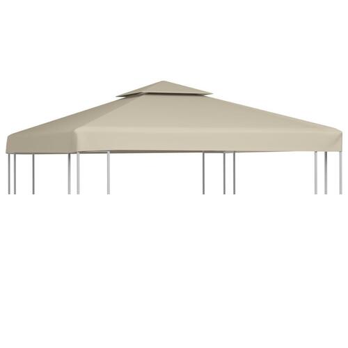 Baldakin til havepavillon 3x3 m 310 g/m² beige